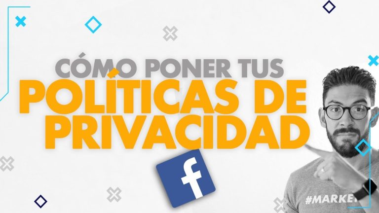 ¿Qué se pone en política de privacidad en Facebook?