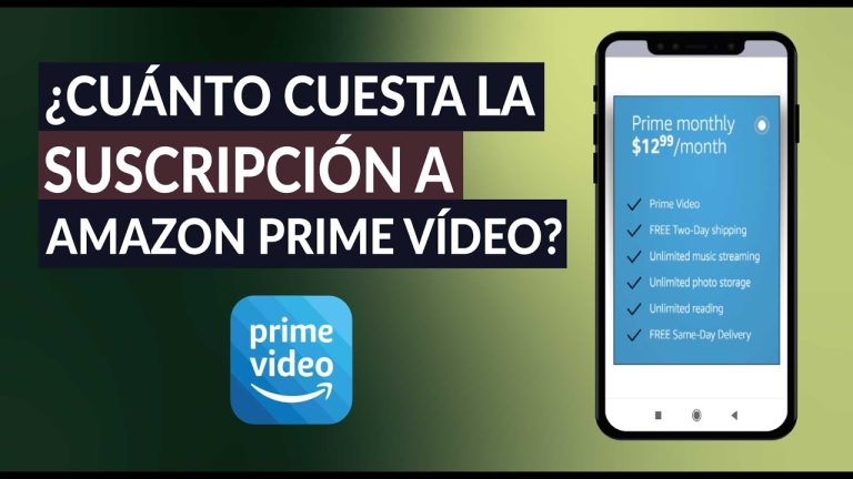 ¿Cuánto cuesta una suscripción a Amazon Prime Video?