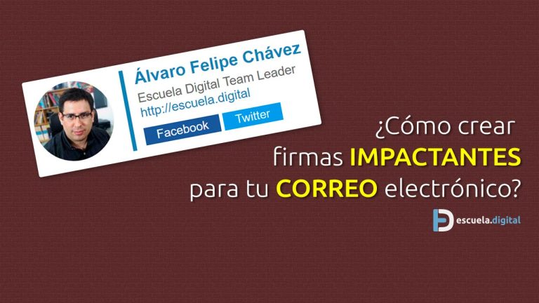 ¿Cuál es la medida de una firma de correo?