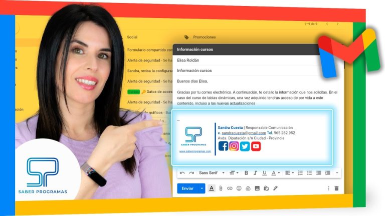 ¿Qué tamaño tiene la firma de Gmail?