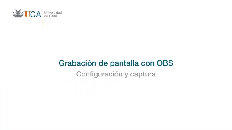 ¿Cómo ajustar pantalla en Obs?