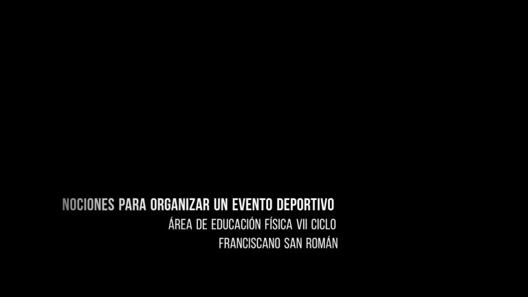 ¿Cuál es el objetivo de un evento deportivo?