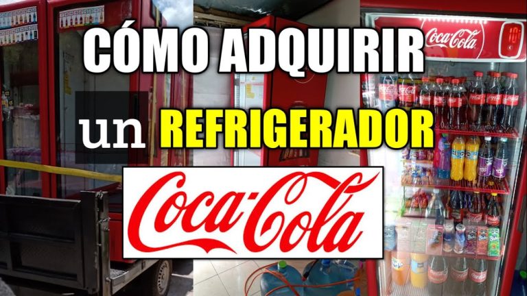 ¿Cuánto mide un refrigerador de Coca Cola?