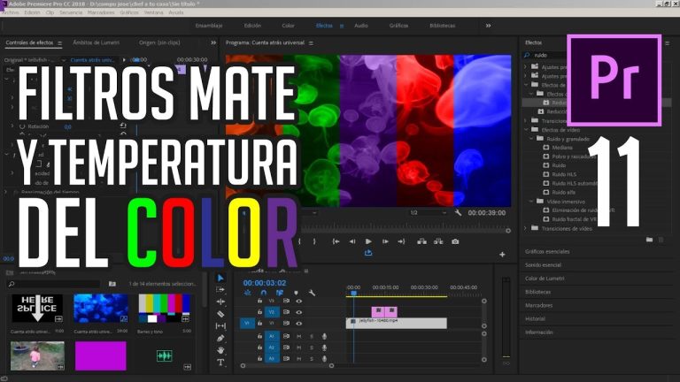¿Cómo poner filtros en Adobe Premiere 2022?