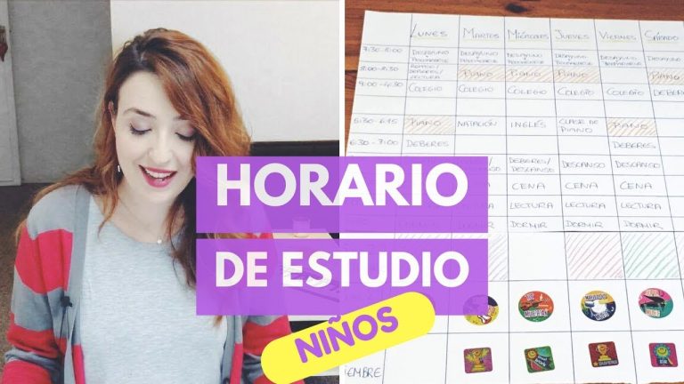 ¿Qué es y cómo se elabora un horario de estudio?