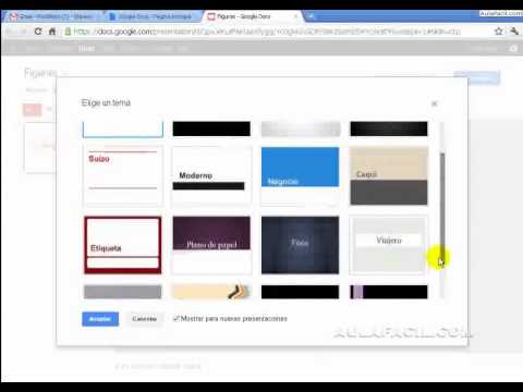 ¿Cómo buscar temas para presentaciones de Google?