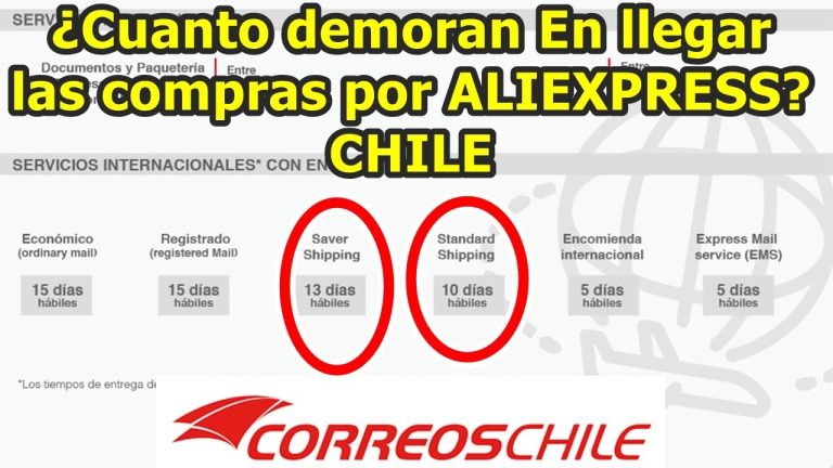 ¿Cuánto tarda en llegar un pedido de AliExpress a Chile 2022?